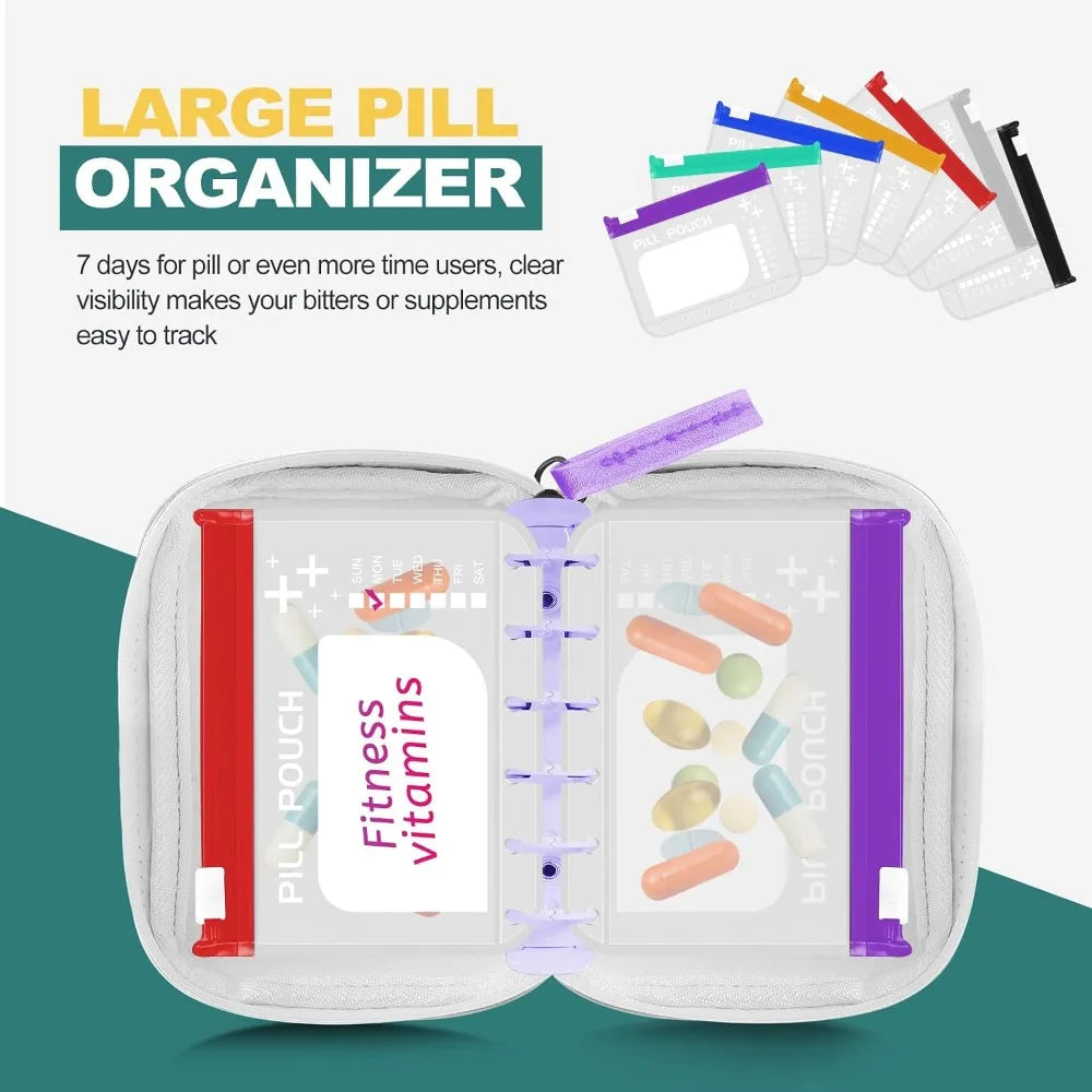 GAINZ Travel Pill Organizer | 7-Day Storage