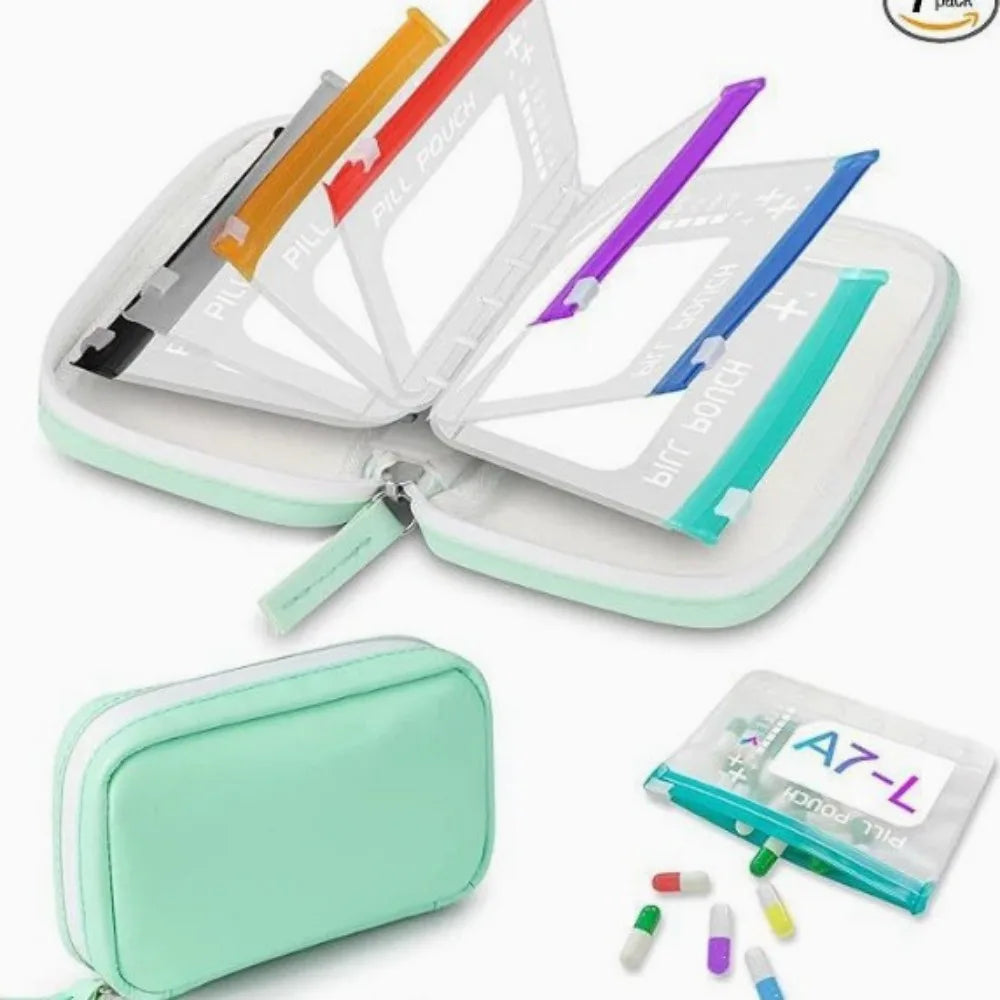 GAINZ Travel Pill Organizer | 7-Day Storage