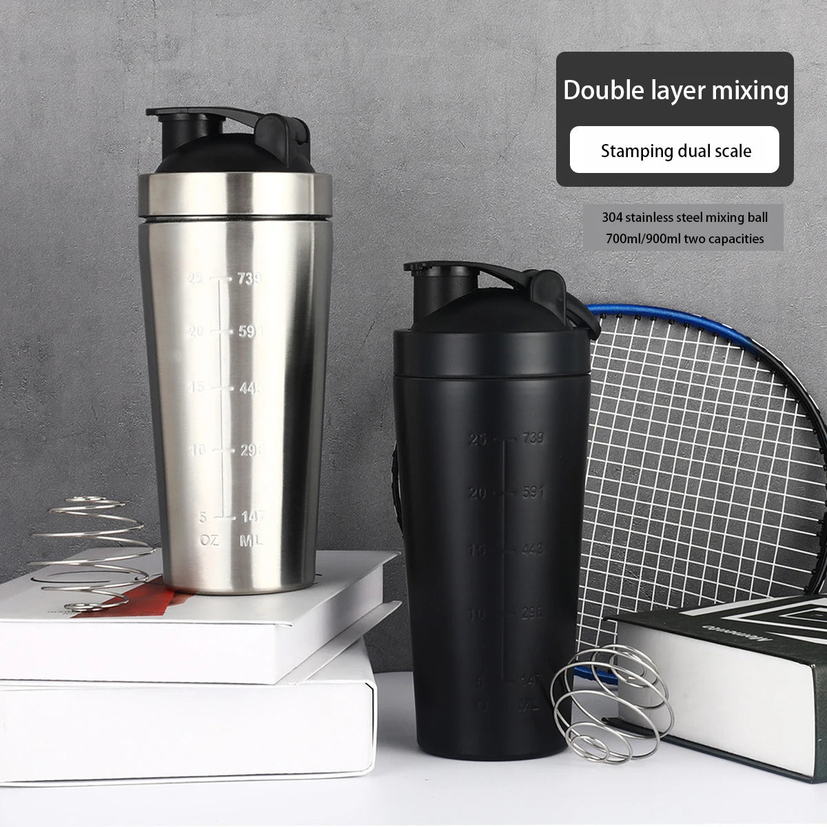GAINZ Stainless Steel Protein Shaker
